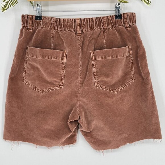 Free People Cut Off Shorts with Drawstring SP Boho Cords - Picture 2 of 7